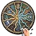 Rompecabezas redondo de 500 piezas Puzzles del horóscopo del zodiaco de DIY Regalo creativo Decoración para el hogar Juguetes para niños para desarrollar imaginación y descomprime el estrés