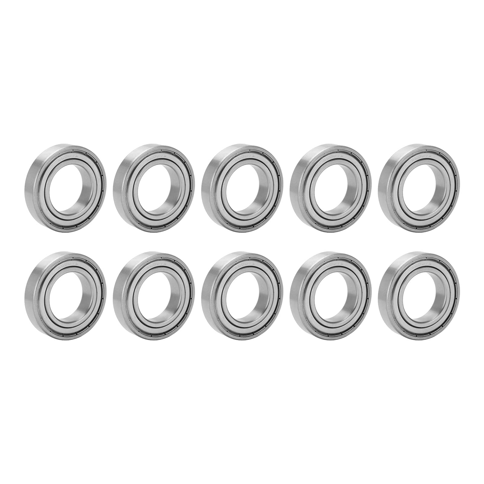 Omabeta Roulements Miniatures S6007ZZ en Acier Inoxydable, Double Blindage pour Fournitures de Roulement Industrielles 62mm X 35mm X 14mm, Paquet de 10
