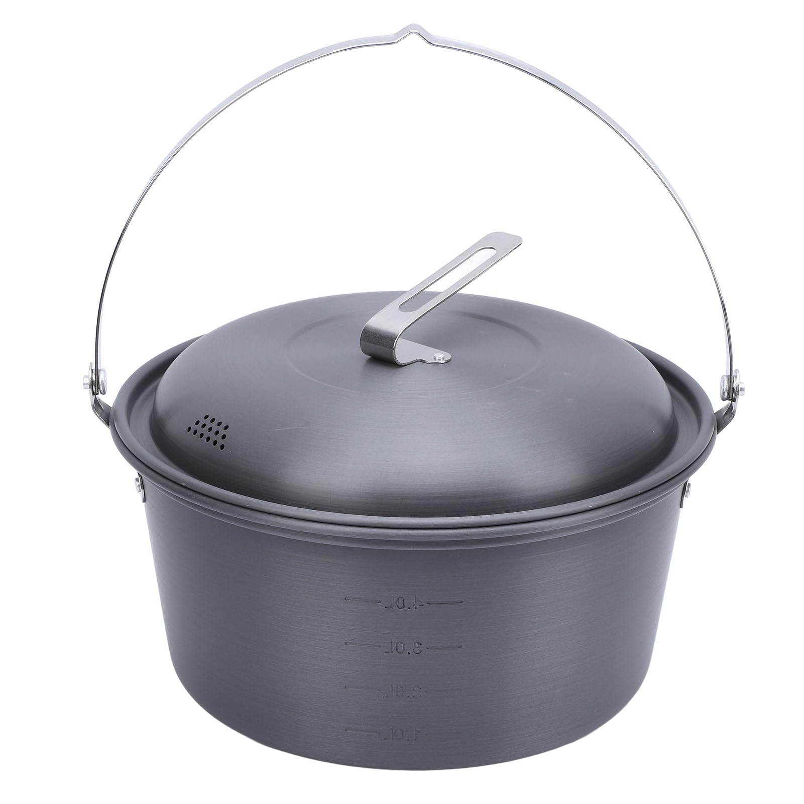 Pot de Camping 5L en Alliage D'aluminium, Kit de Suspension en Acier