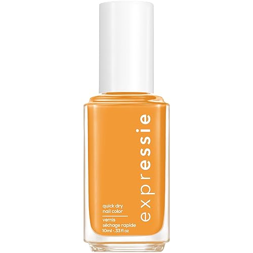 essie expressie - Esmalte de uñas vegano de secado rápido, Don't Hate, Curate, amarillo dorado, 0.33 onzas.