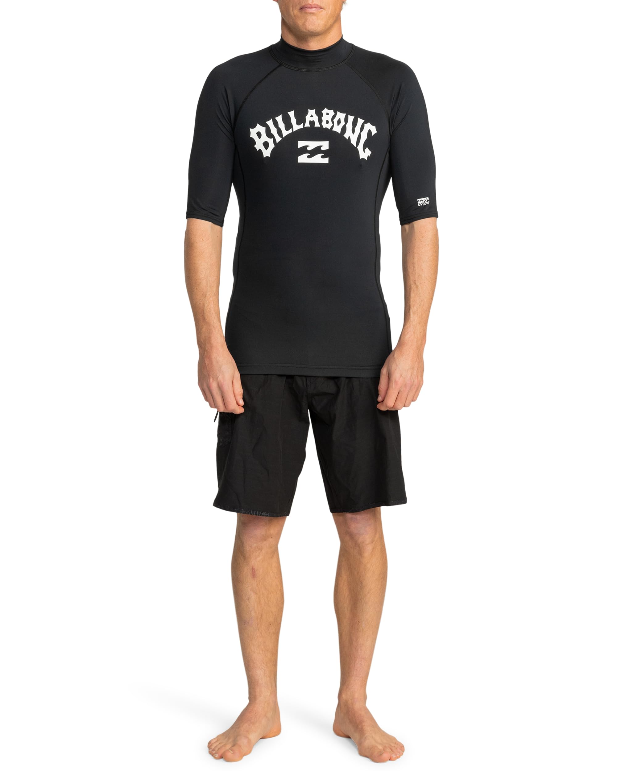 Billabong Lycra z krótkim rękawem, czarny, L