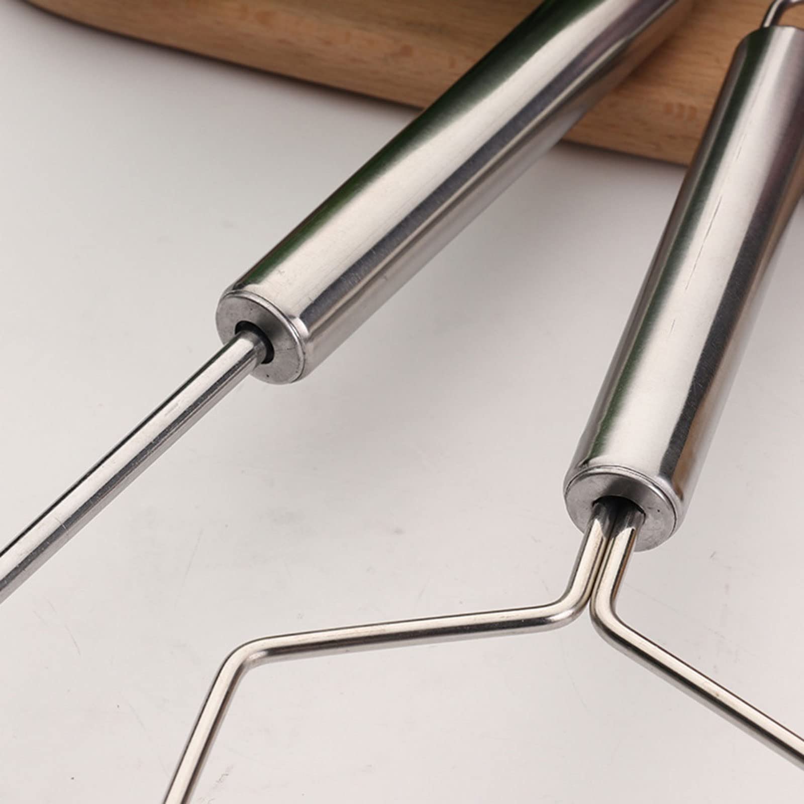 Stampfer Edelstahl Welle Kartoffelstampfer Gemüse Obstschneider Brecher Lebensmittel Kürbis Presse Schlamm Küche Kochzubehör Stampfer
