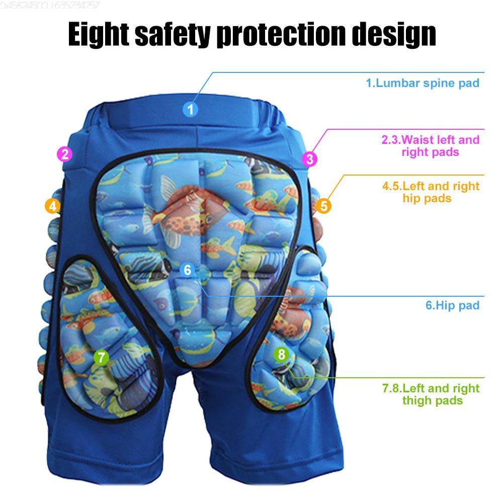 Pantalon de protection rembourré 3D EVA pour enfant ski snowboard roller vélo