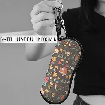 Amazon.co.jp: メガネバッグ 眼鏡ケース キツネ 狐柄 フォックス