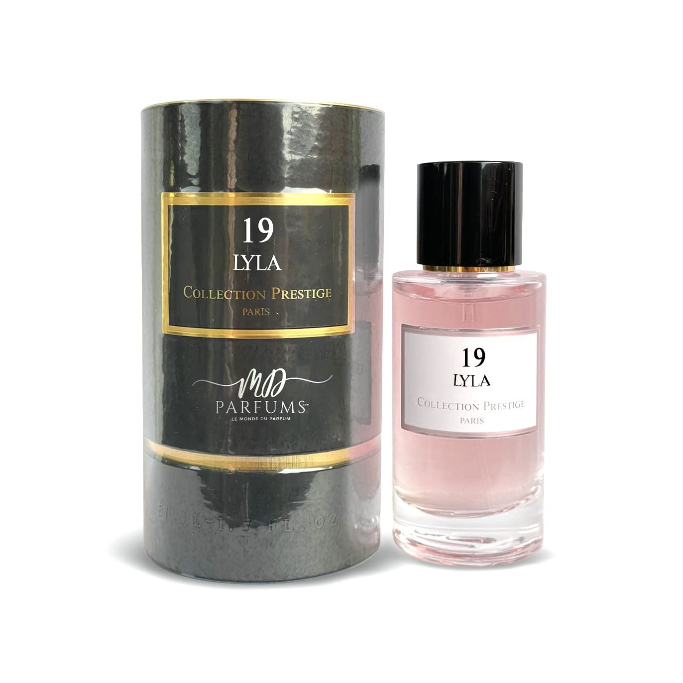 MDPARFUMS Eau de Parfum Black Klej I 50ml Made in France I Lyla № 19 - Kolekcja Prestige Paris I Perfumy dla mężczyzn i kobiet