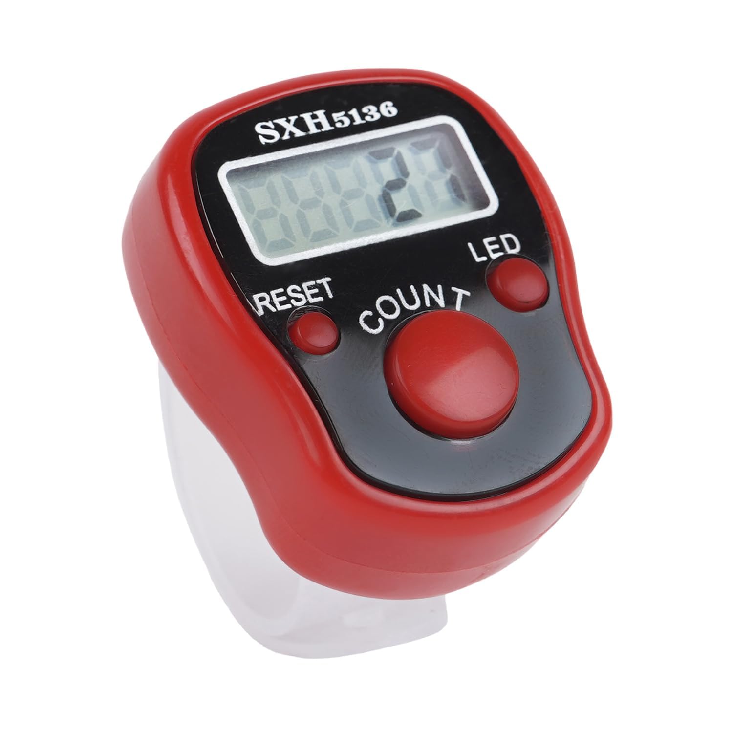 Face Me Digital Hand Tally Counter Finger Counter with Led Light (Red)-image-37