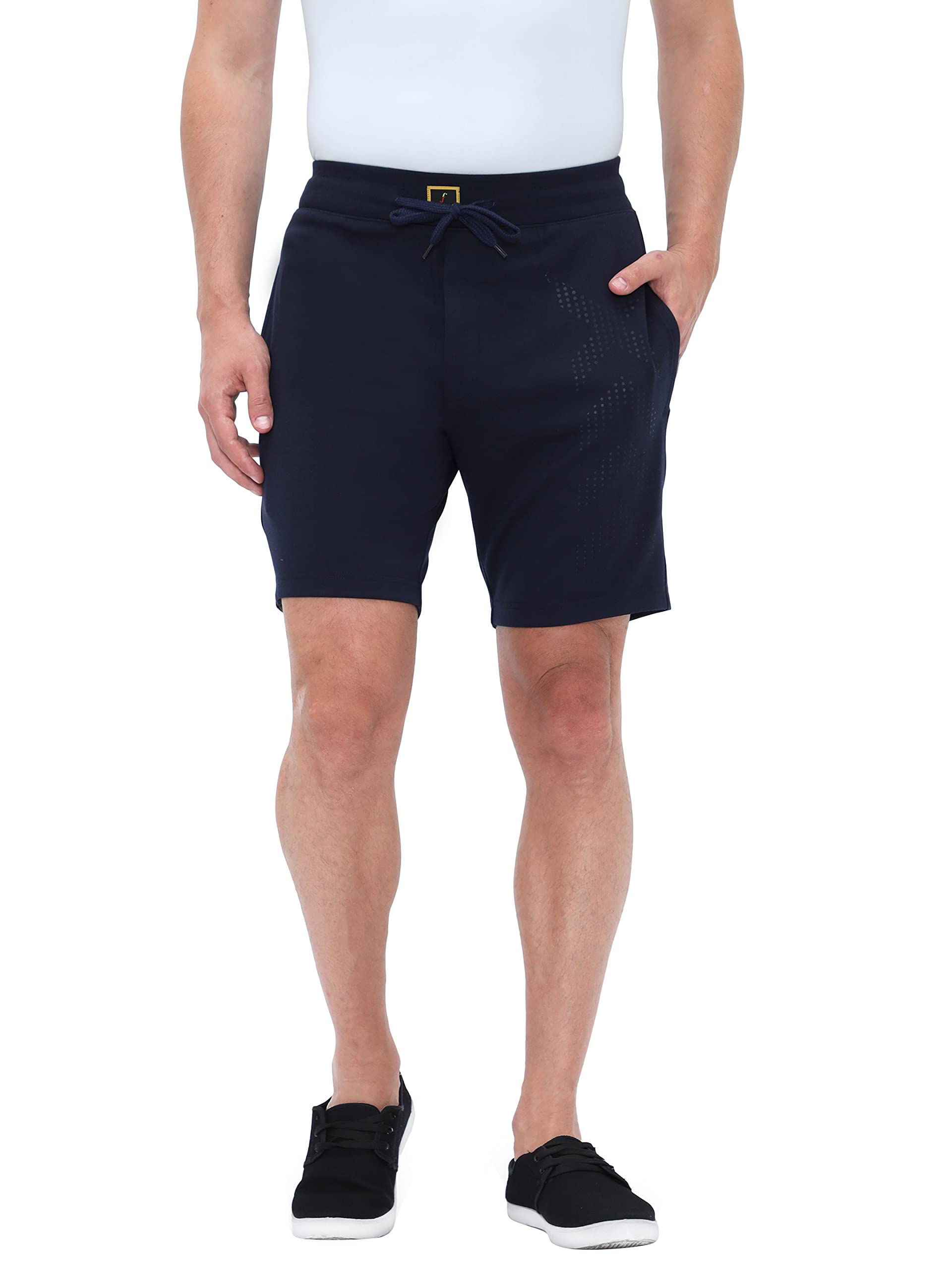 Casual Premium Fashion Plain/Solid Lycra Polycotton Shorts for Men with Drawstring & Pockets, Ideal for Indoors, Lounge and Sports Wear-image-4