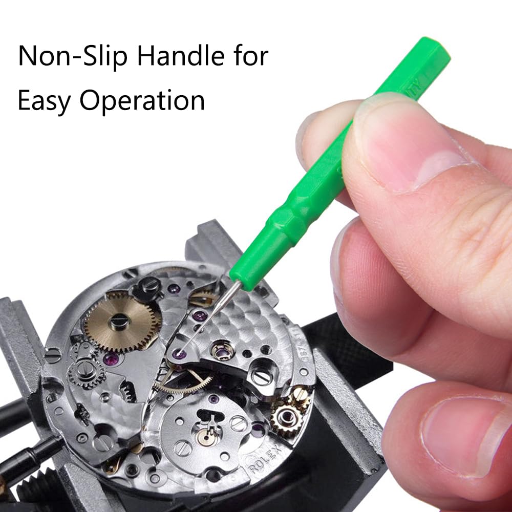 SagaSave Herramienta profesional de aceite para relojes, kit de reparación de aceite de relojes, accesorios de mantenimiento de relojeros, pasadores de precisión para relojes, relojes, bricolaje