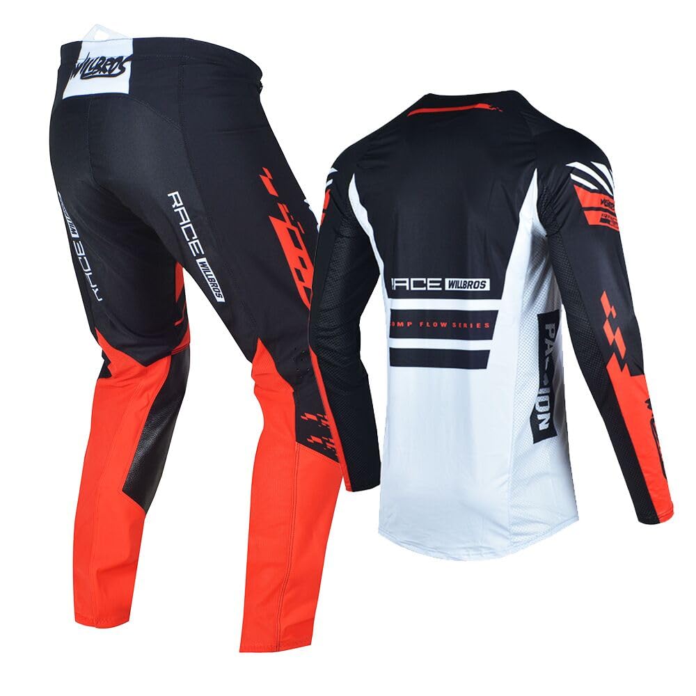 Motocross MX Pantalones Camiseta Combinación Pantalón Jersey Moto Motocicleta de Enduro BMX MTB Unisex Adulto