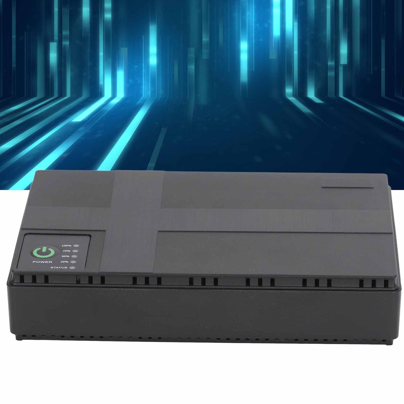 Unterbrechungsfreie Stromversorgung, 10400 MAh Mini-USV ups 85–265 V, Mehrere Schutzfunktionen, 5 V, 9 V, 12 V, 2 A, für Zugangskontrollsystem (EU-Stecker)