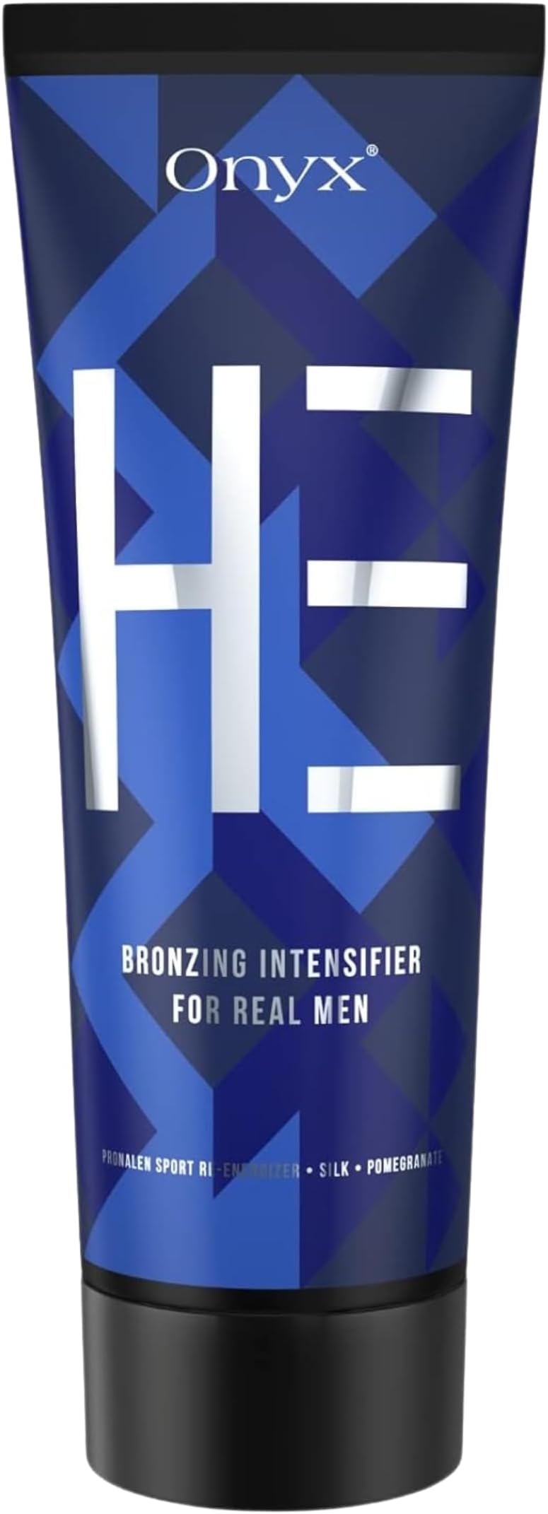 Onyx HE Men’s Sunbed Cream with Bronzer and Tanning Accelerator for Indoor Use | Fast Absorbing Formula Supporting Darker Looking Tan | Skin Conditioning Care for Regular Sunbed Sessions