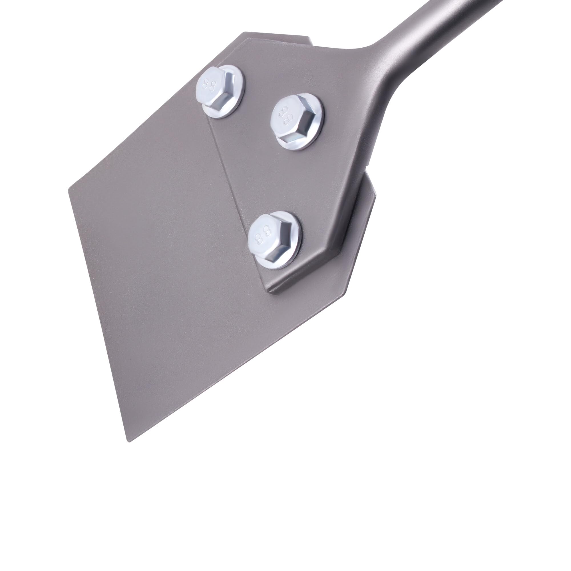 SDS Plus Ciseau à mastic, carrelage 250 x 100 mm, grattoir à peinture avec 2 lames de rechange et vis pour enlever la colle de sol, couleur linoléum