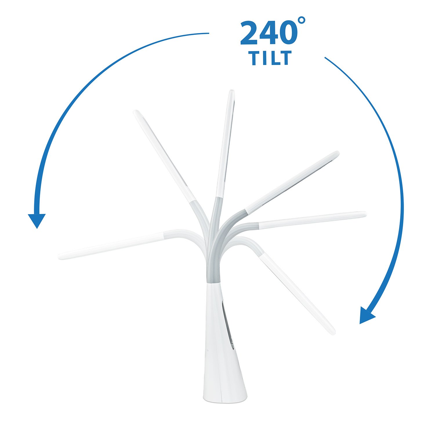 Turcom LED Desk Lamp with Fan Cool Breeze Lamp with Bladeless Fan with Adjustable Neck 3 Speeds and — view 8