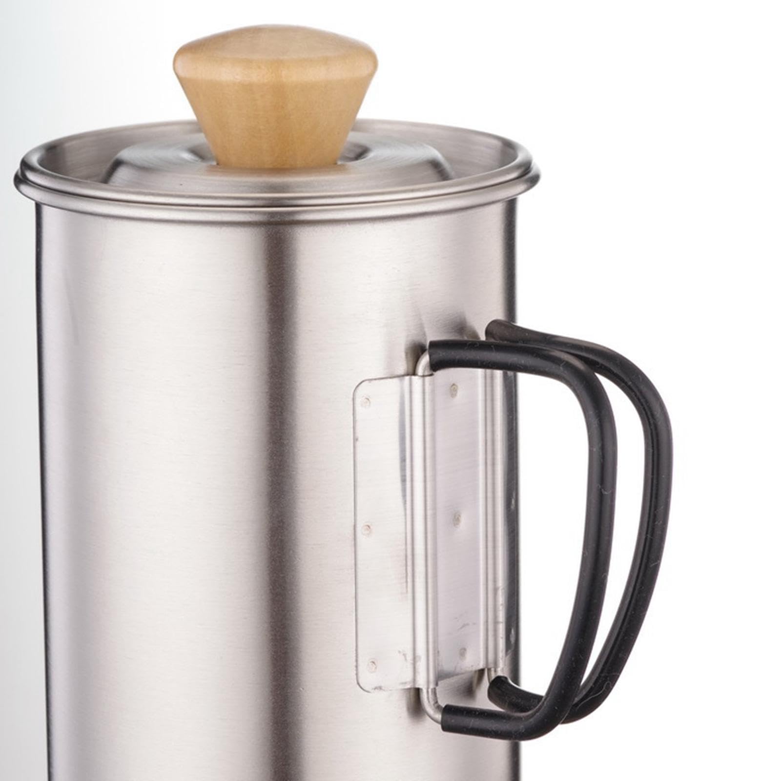 B Baosity Cafetera de émbolo de 1000 Ml con Filtro, de Metal Resistente a La Corrosión.
