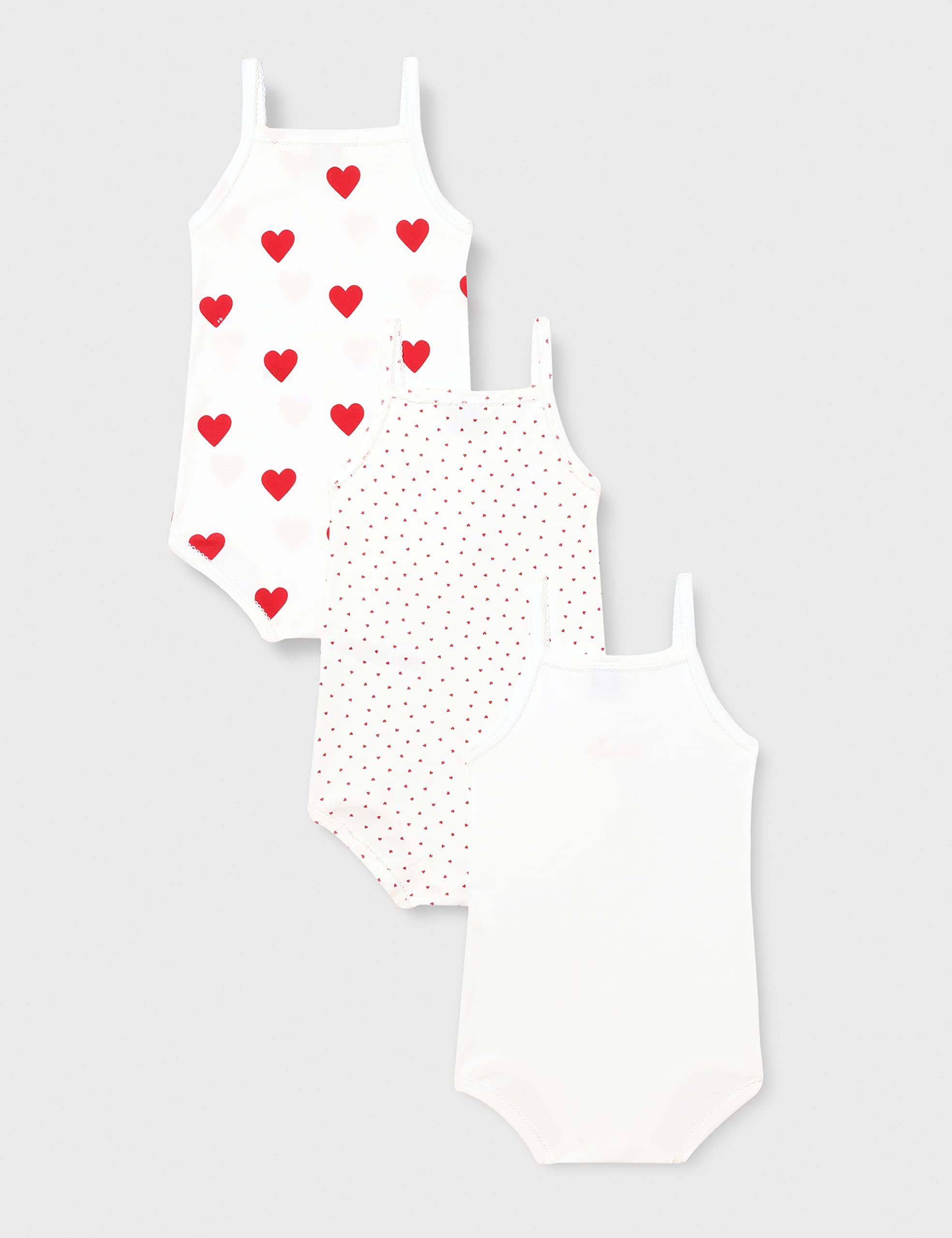 Petit Bateau A04ix Body Bébé fille (lot de 3)