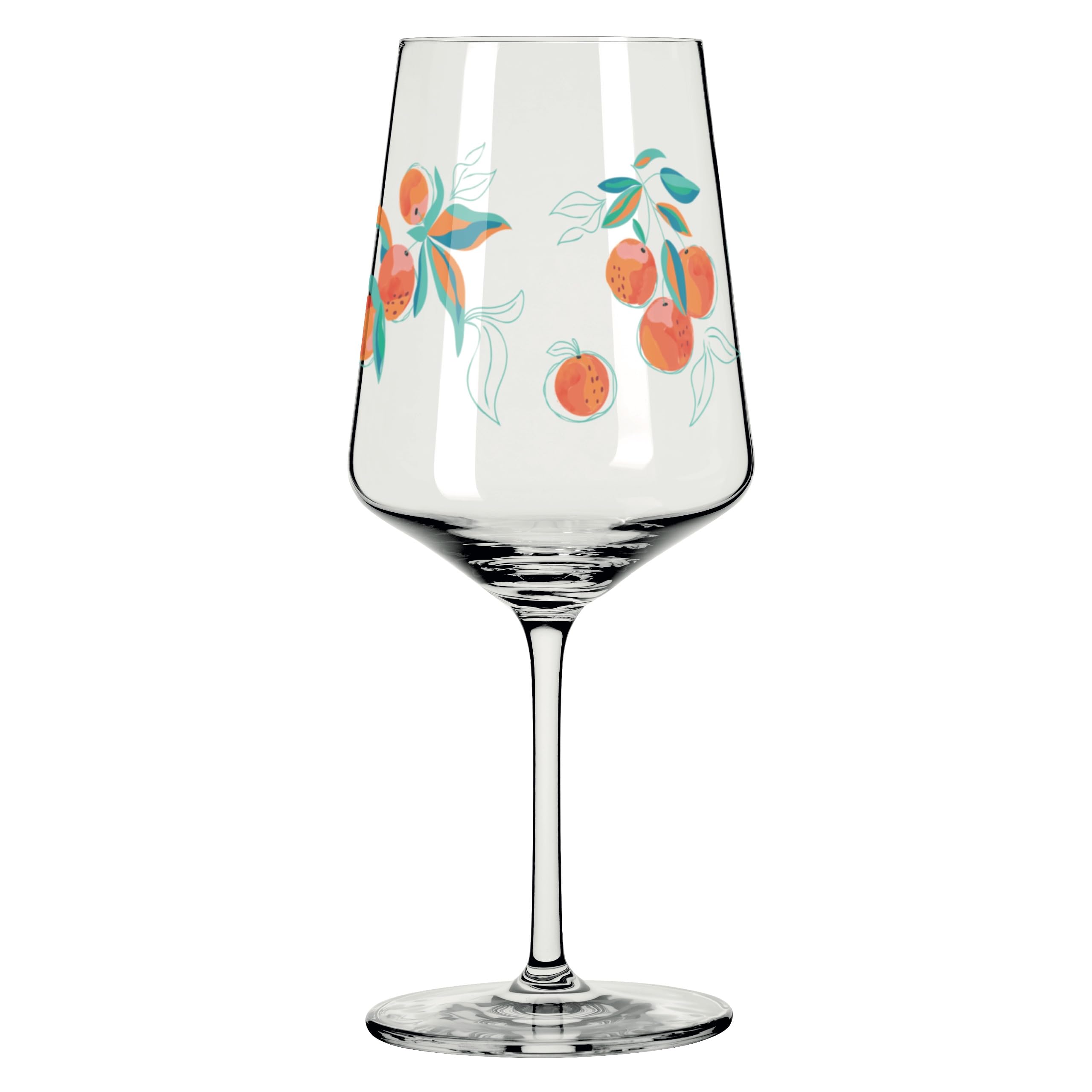RITZENHOFF 6051005 Aperizzo Lot de 4 verres à apéritif 500 ml Série Sommerrausch Motif orange Fabriqué en Allemagne