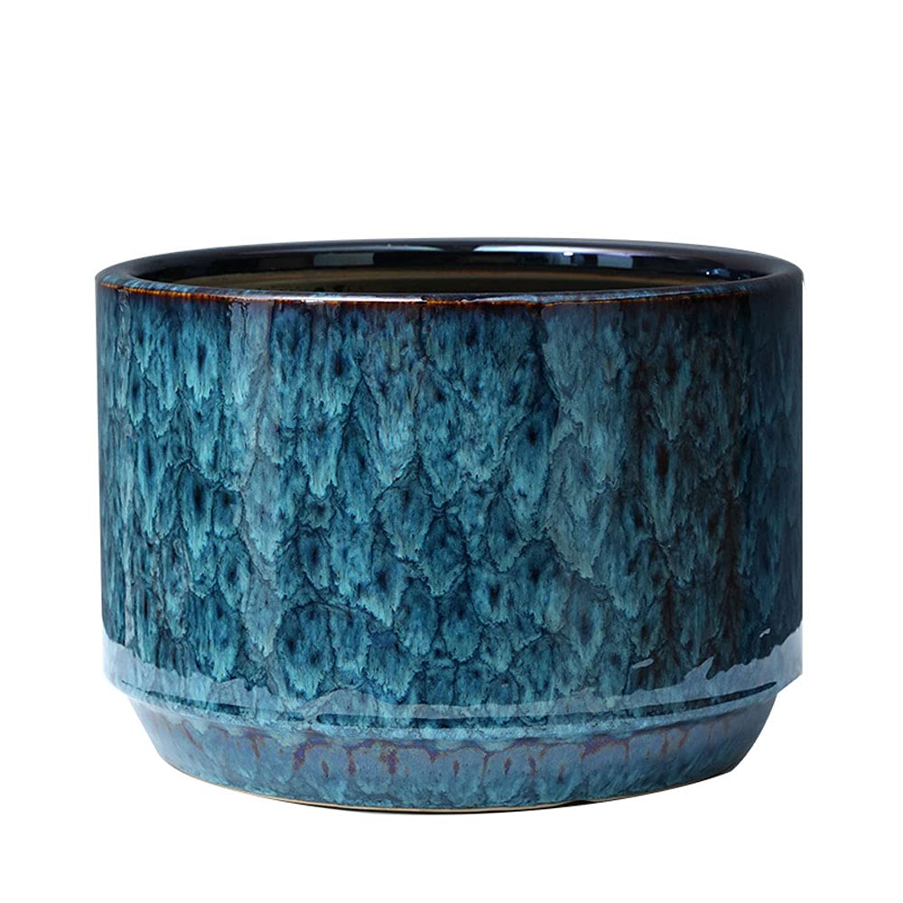 Doniczki Ozdoby Doniczki, doniczki na rośliny doniczkowe, doniczka na zewnątrz, europejski paw niebieski doniczka ceramiczna bardzo duża wysoka salon balkon na zewnątrz osobowość z