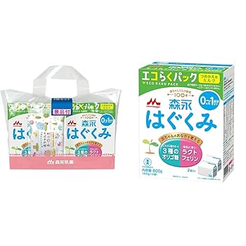 Amazon | 【セット買い】森永 はぐくみ エコらくパック つめかえ