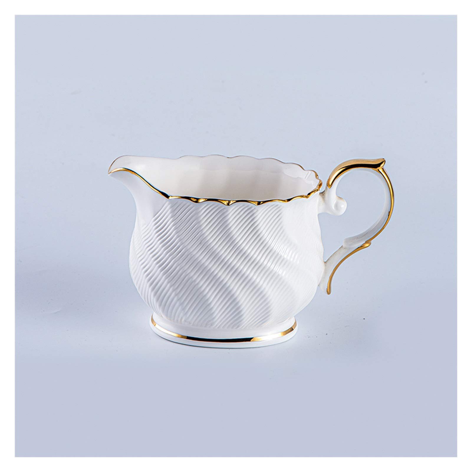 MRKU Pot à Lait, saucière, Tasse à Eau, pichet, Distributeur de crème et de café, sucrier, en céramique de 250 ML, Petit Format, idéal pour la Famille, Les hôtels et Les cafés. Récipient Polyvalent.