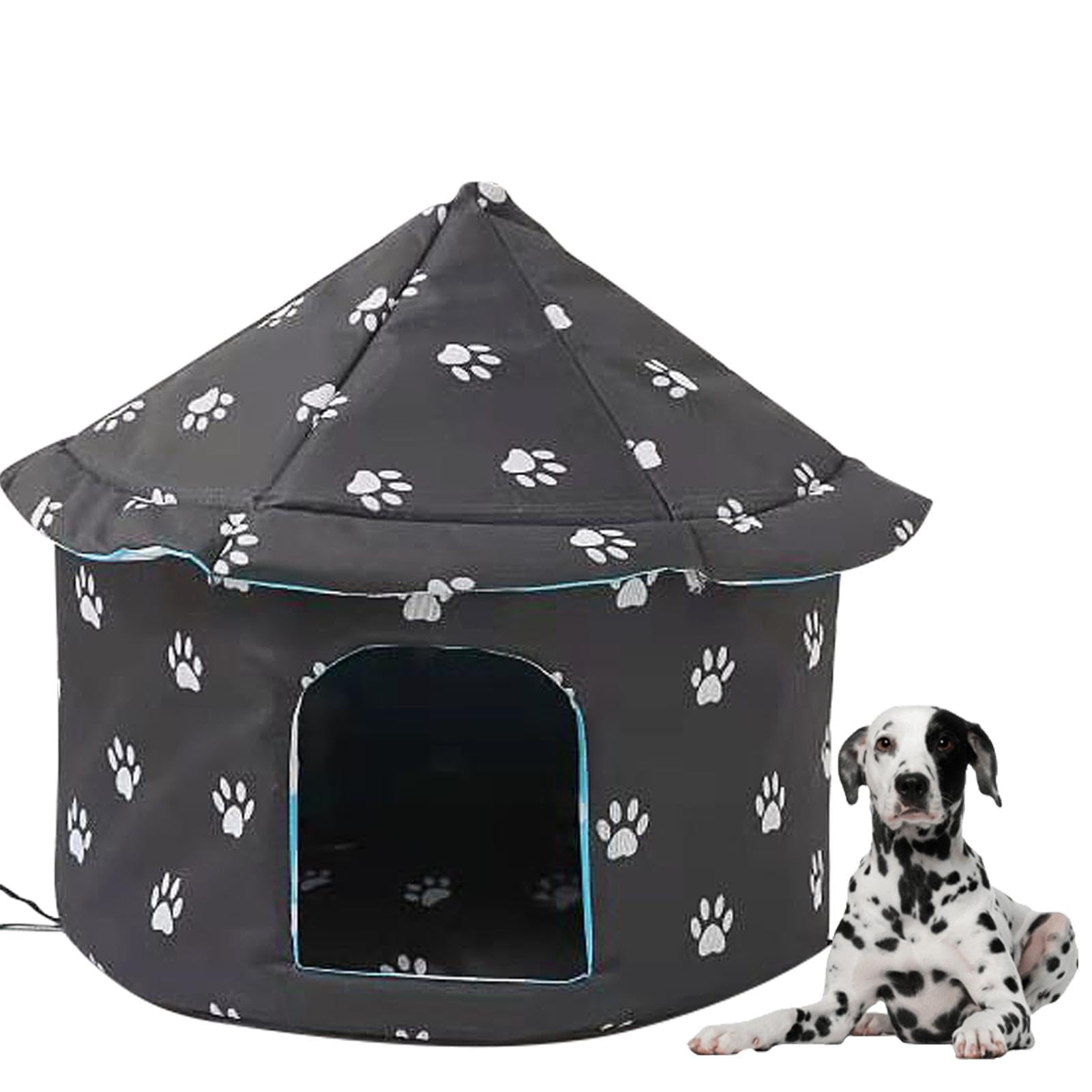 Outdoor Cat House - Outdoor Cat Kennel Weatherproof | Waterproof Insulated Cat Warm Shelter For Winter | Cat House Insulated | Cold Weather Pet House For Outside Community Cats