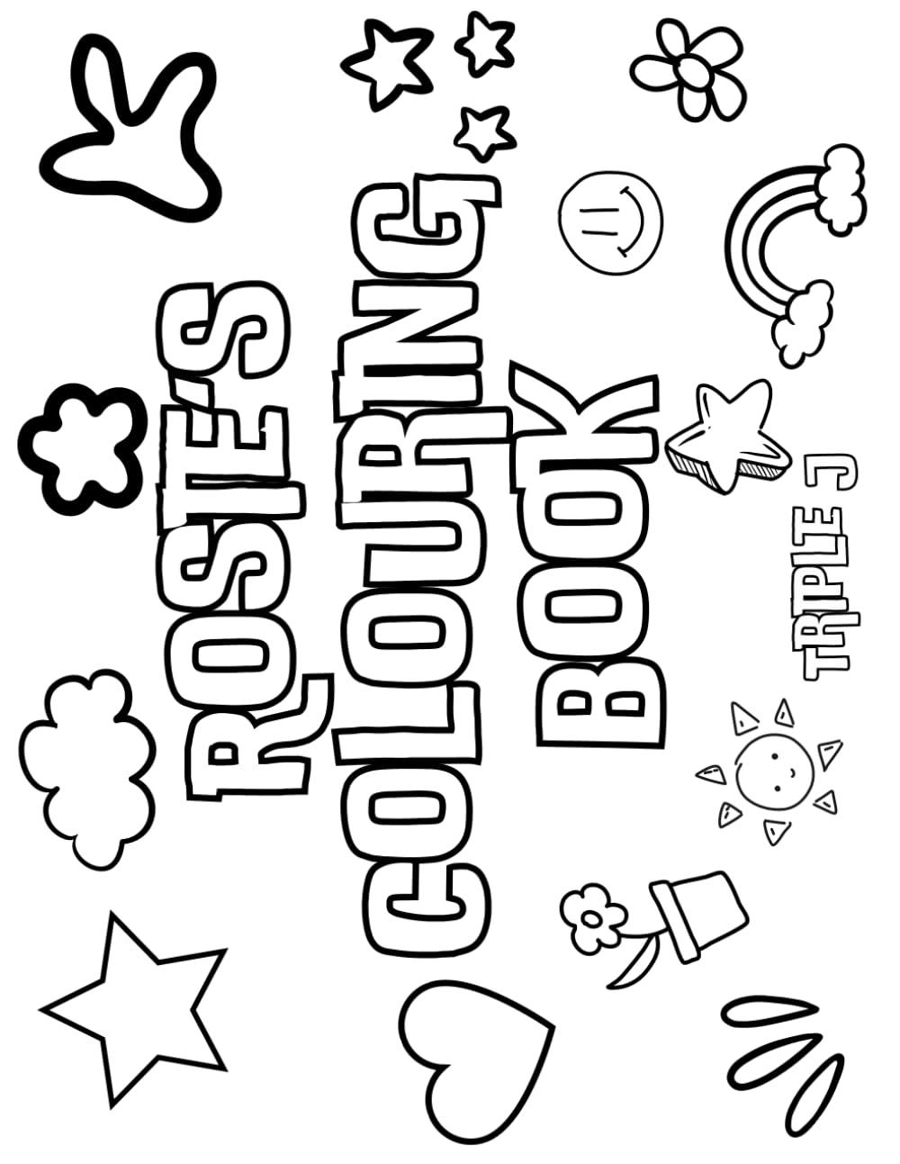 Rosie's Colouring Book: Personalised with Your Name on Every Page