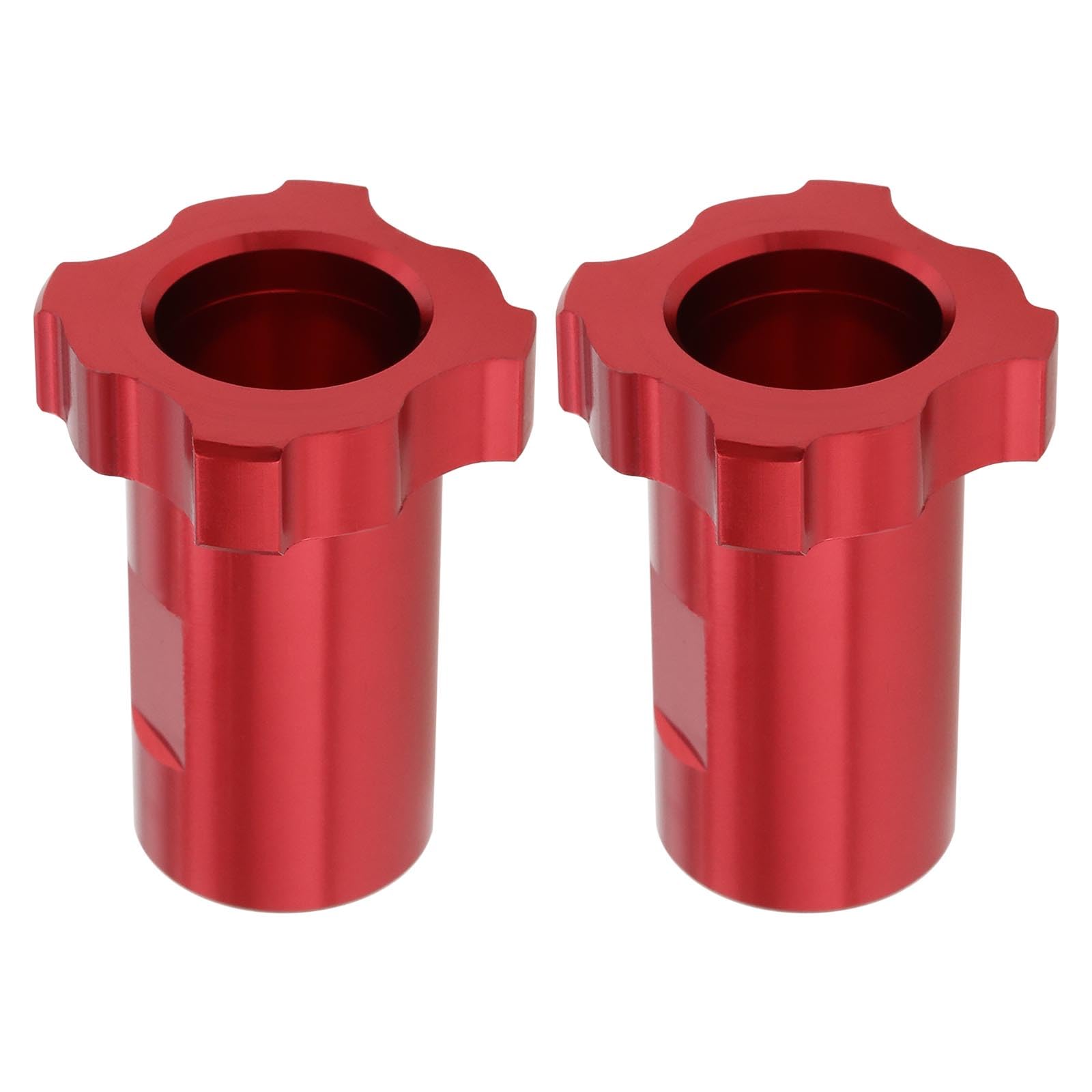 Create idea 2PCS Aluminium Alloy Spray Gun Cup Adapter 41.4x31.8mm Spray Gun Internal Thread Connector M16x1.5mm Compatible with PPS Spray Gun Adapter Red