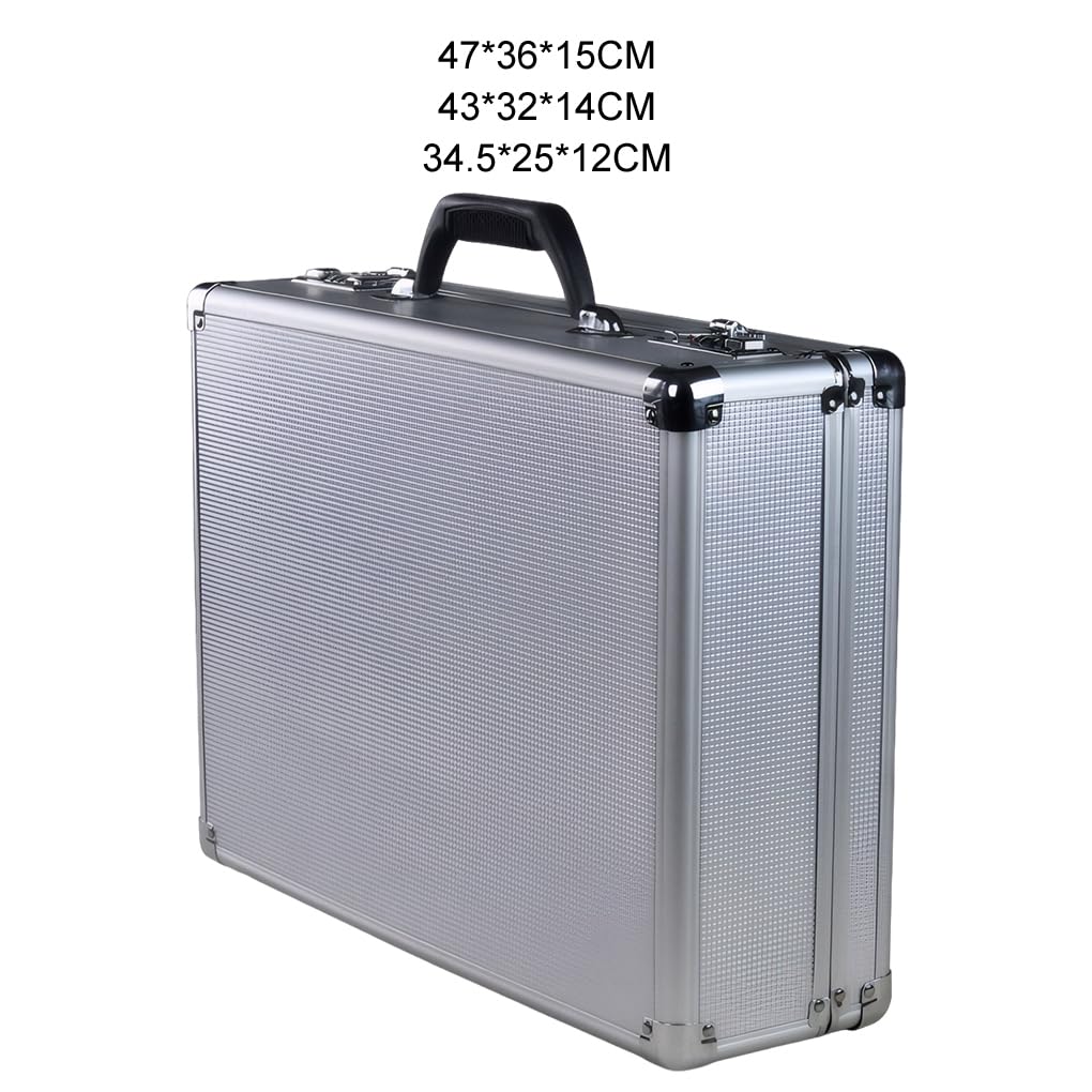 Coffret à outils de sécurité en aluminium,blanc 43 * 32 * 14CM
