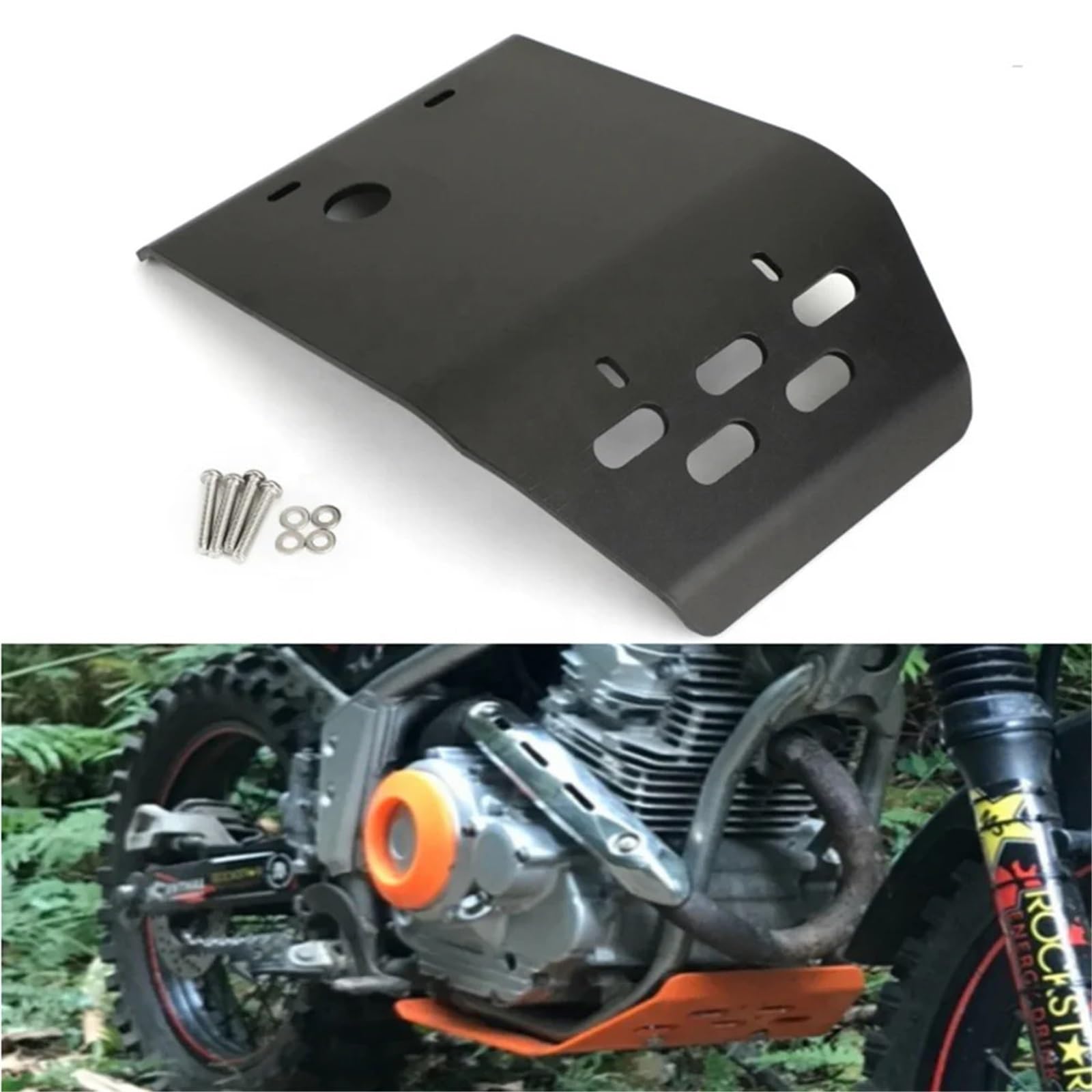Per Mago 250 XT250X Cervo Accessori Per motociclistici modificati adatti copertura motore Motociclette protezioni motore(Black)