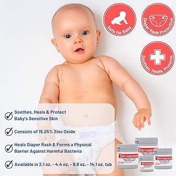 Amazon.com: DERMOCREM 2.1 Oz (60 Gr) Diaper Rash Cream for