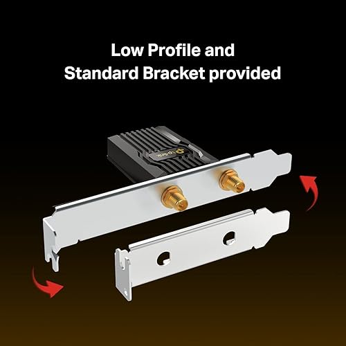 Miniatura 6 de TP-Link WiFi 6E Intel AX210 AXE5400 PCIe tarjeta WiFi para PC de escritorio - (Archer TXE72E), Bluetooth 5.3, WPA3, adaptador inalámbrico tribanda