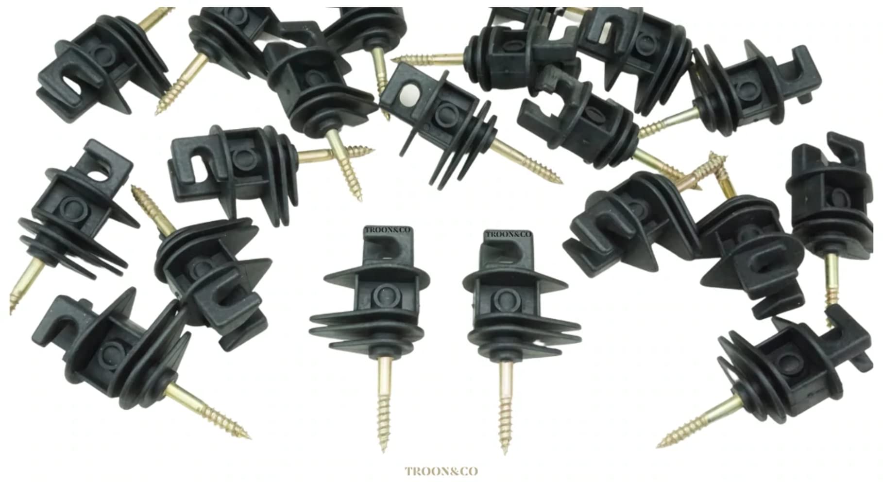 Troon&Co X Screw In Heavy Duty Electric Fencing Insulators Size 20