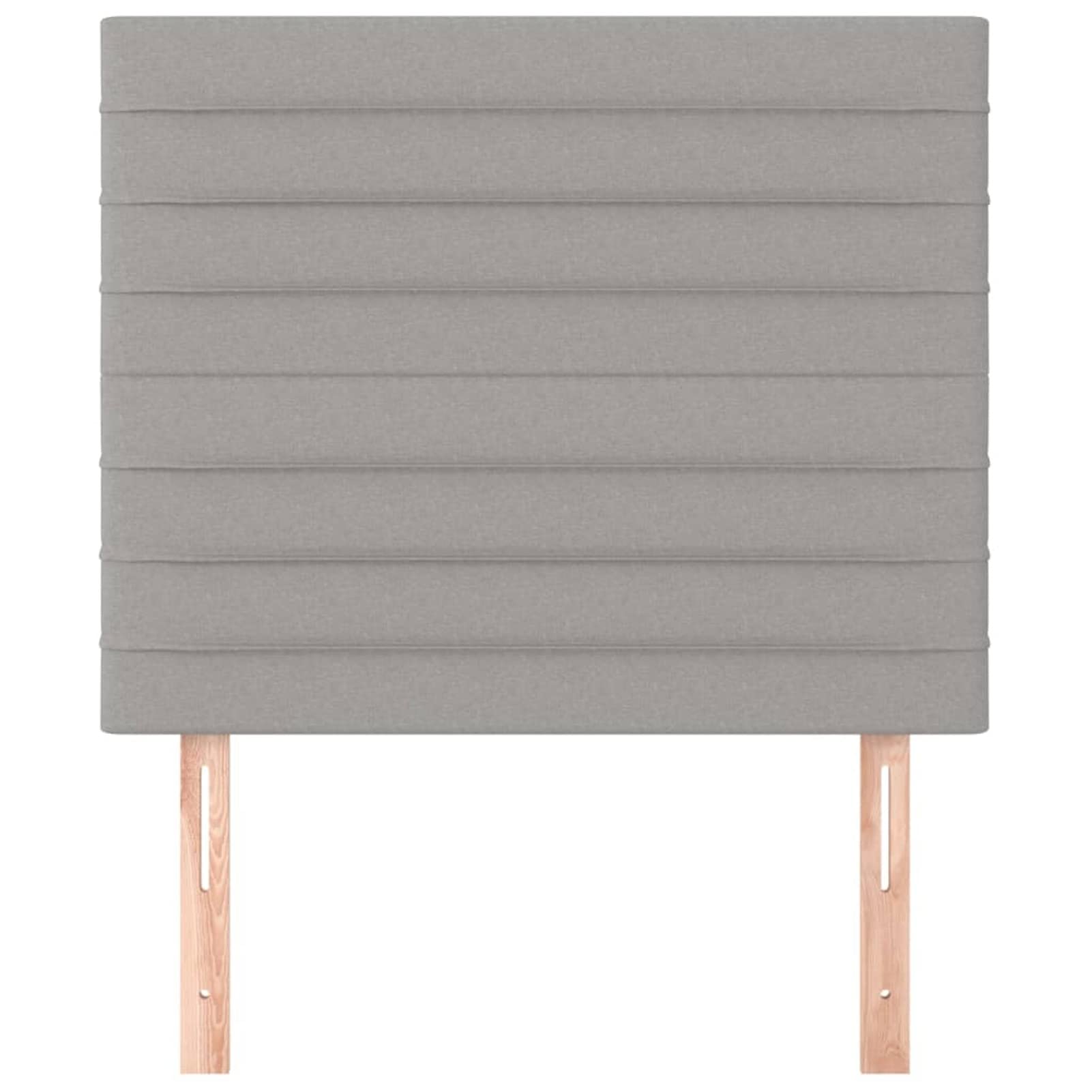 Cabeceros 2 Unidades, Cabezal De Cama, Cabezales Dormitorios Modernos, Cabecera para Cama, Cama Cabeza, de Tela Gris Claro 100x5x78/88 cm