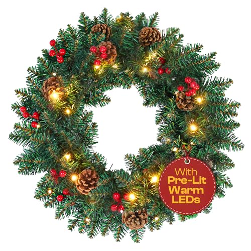 Klass Home Collection 45cm/18inch Large Christmas Wreath for...