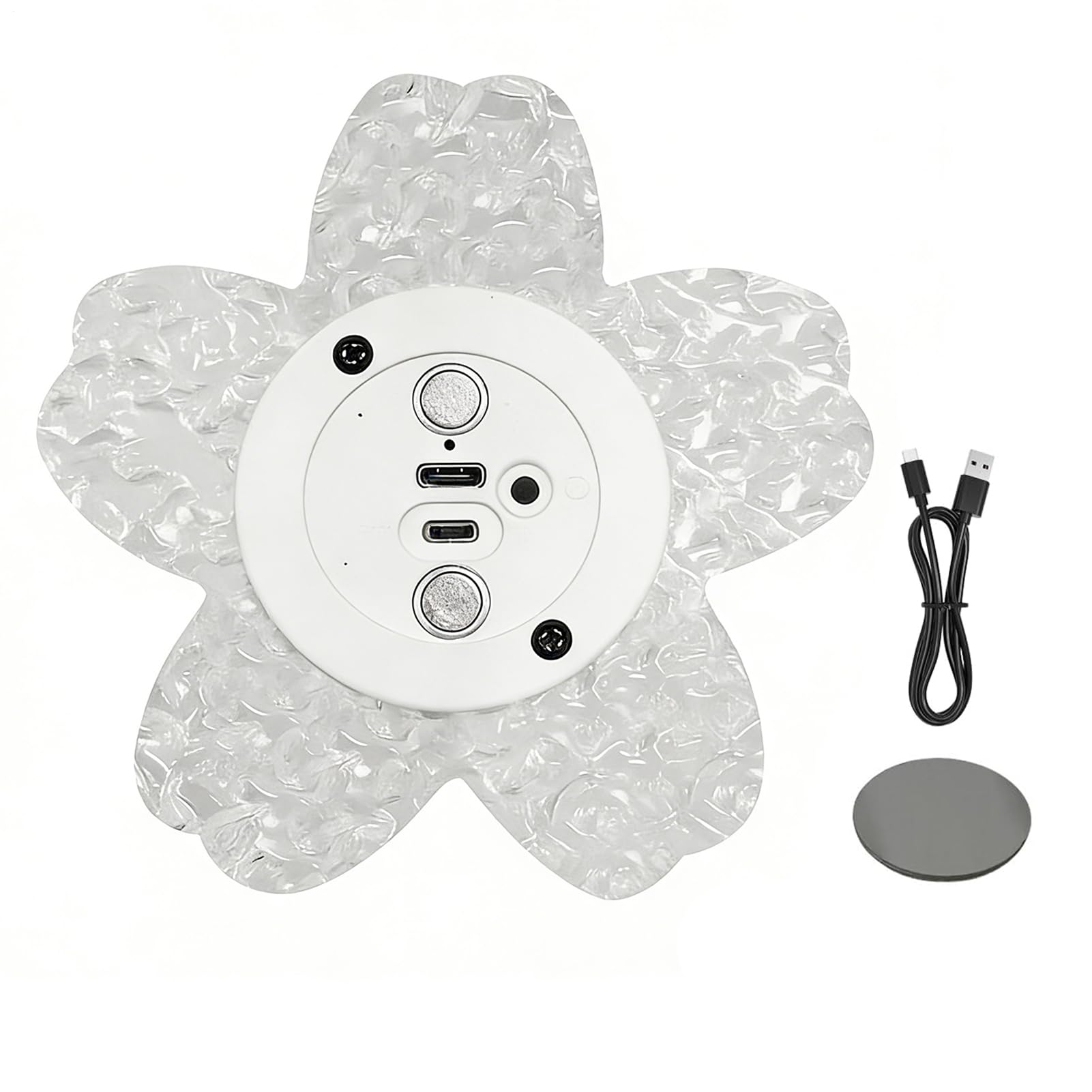 Luz de sensor de movimiento LED con forma de flor y luz cálida para pared de dormitorio 8