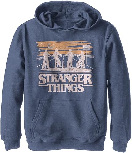 Netflix Sudadera con capucha unisex para niñosjóvenes de Stranger Things Jank Drawing