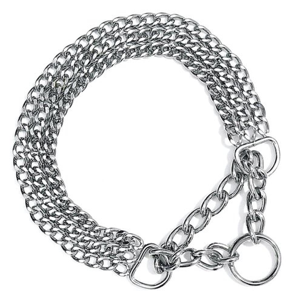 Nobby Łańcuchy choker, trzy rzędy, 65 cm/2 mm, chrom