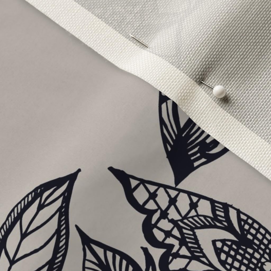 Spoonflower Fabric - Lace Birds Feminine Intricate Tattoos Printed on Upholstery Velvet Fabric Fat Quarter - Upholstery Home Decor Bottomweight Apparel