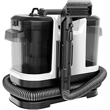 Portable Carpet Cleaner with Steam& Heating System Powerful Suction Carpet Cleaner with 3 Cleaning Tools& Solution 2 in 1 Upholstery Cleaner Steam Cleaner white
