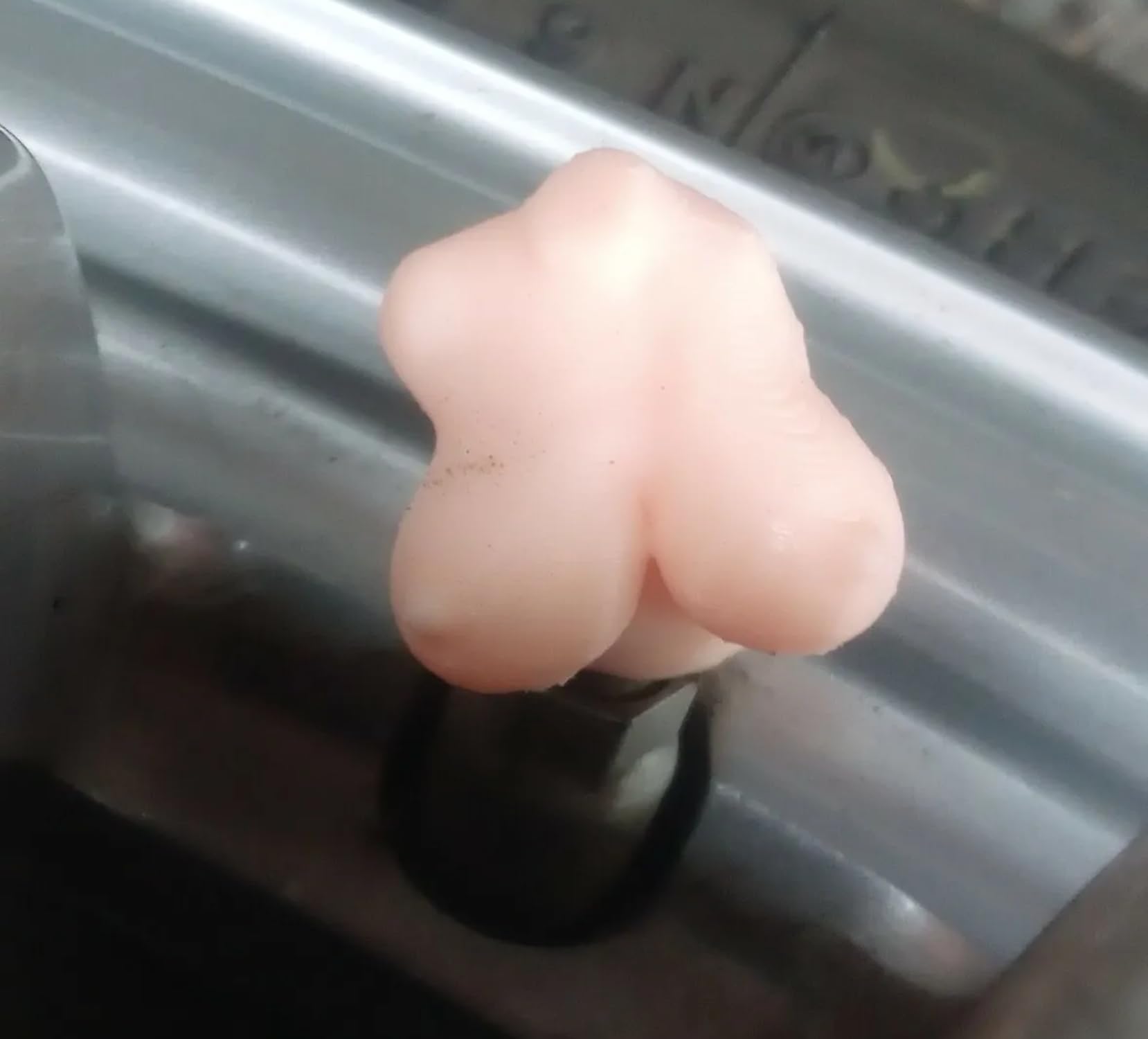 Click to get Boob Valve Stem Caps 4pcs Skin Tone Boob Novelty 