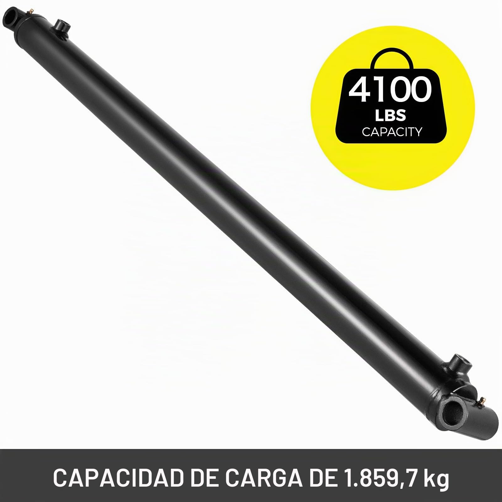VEVOR Cilindro hidráulico Cilindro de ariete hidráulico de carrera de 2" de diámetro 36" Cilindros hidráulicos de 3000 psi Tubo transversal de doble acción soldado Cilindro de elevación