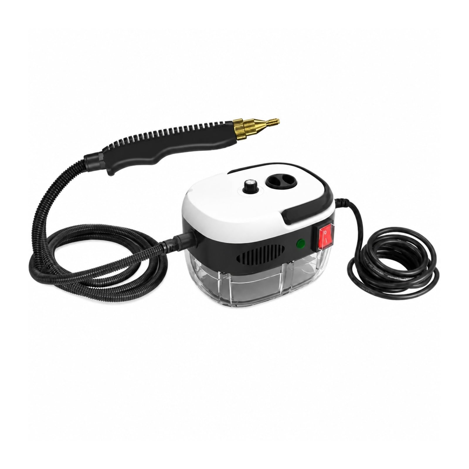 NGTFDCP Handheld Steam Cleaner, 2500W Steam Cleaner High Temperature Jet Washer Range Hood For Kitchen Air Conditioner Car Cleaning Machine Home Appliances for Home, Car, Floor(White)