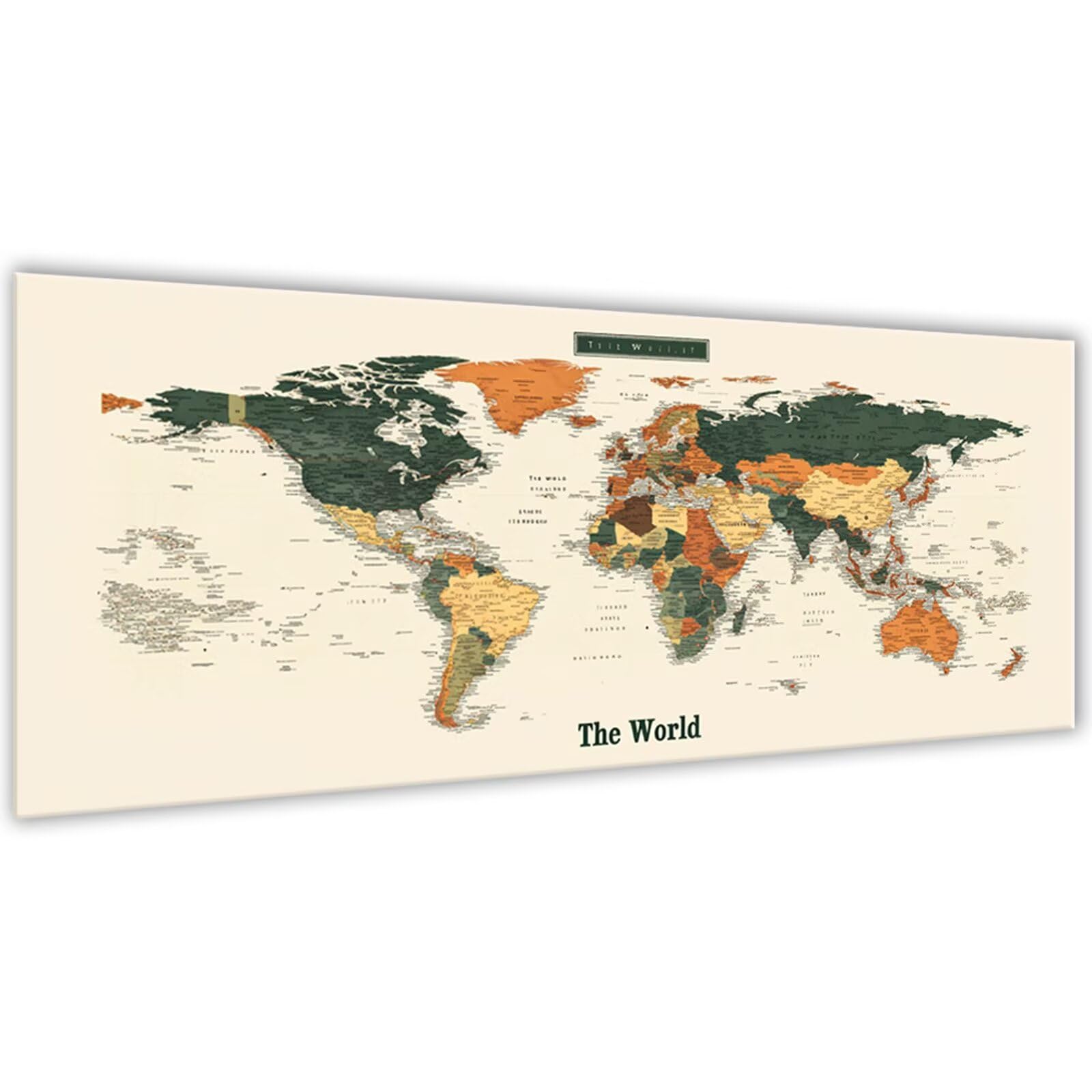 Diamentowy obraz dla dorosłych i dorosłych, mapa świata, zestaw do malowania diamentami, 80 x 199 cm, zestaw do majsterkowania, dla dorosłych, duży zestaw do produkcji mozaiki, dekoracja ścienna, Boże