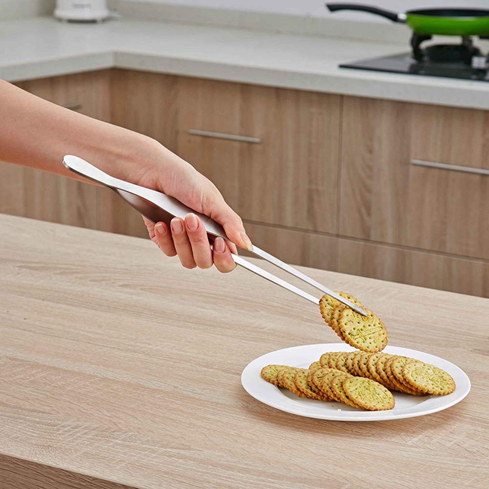 Pinze Da Cucina In Acciaio Inossidabile 304, 30 Cm, Antiscivolo, Per Barbecue E Bistecca - 2