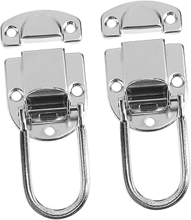 Cabilock 2pcs Toolbox Lock Decked Tool Box Vintage Tote Bag Switch Carry Case Wooden Box Hasp Metal Toolbox Buckle Cabinet Latches Hasp Pad Antique Box Hasp Furniture Accessories Decorate