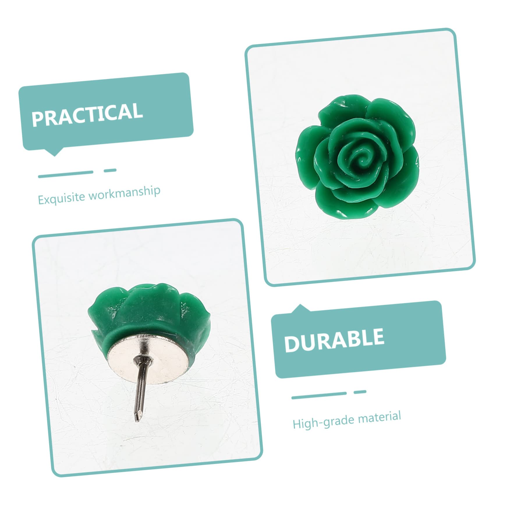 STOBOK 4 Set Di Eleganti Puntine Da Disegno Delicate Con Motivo A Mappa Per Foto Da Parete Riutilizzabili Per Casa E Ufficio Set Compatto Di Puntine Da Disegno 30 Pezzi*4