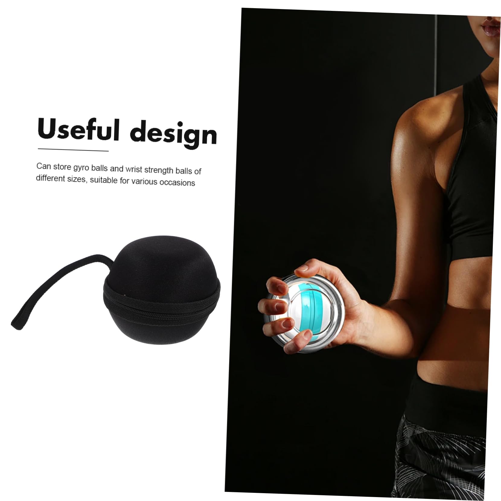 YARNOW Borsa per Riporre la Palla da Polso Gyro Custodia Accessori Portatile