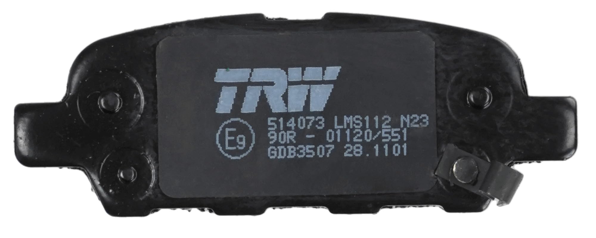 TRW GDB3507 Pastiglie Freno Set di 4 para Nissan Dualis I (J10, NJ10) 2006-2014 Assale Posteriore e Altri Veicoli