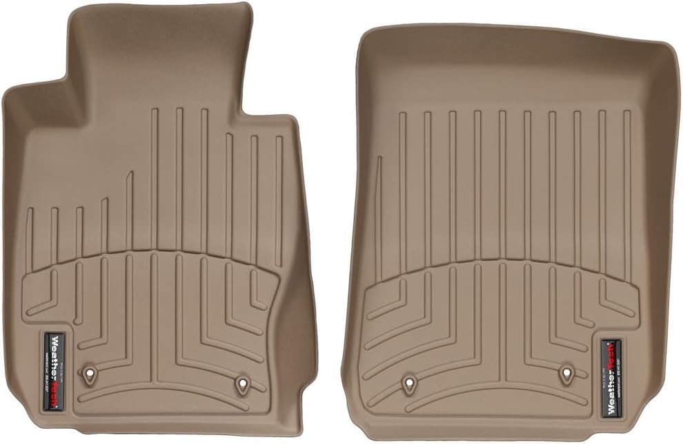 WeatherTech Custom Fit FloorLiners for BMW 335i, 335i, 335is - 1st Row (451461), Tan
