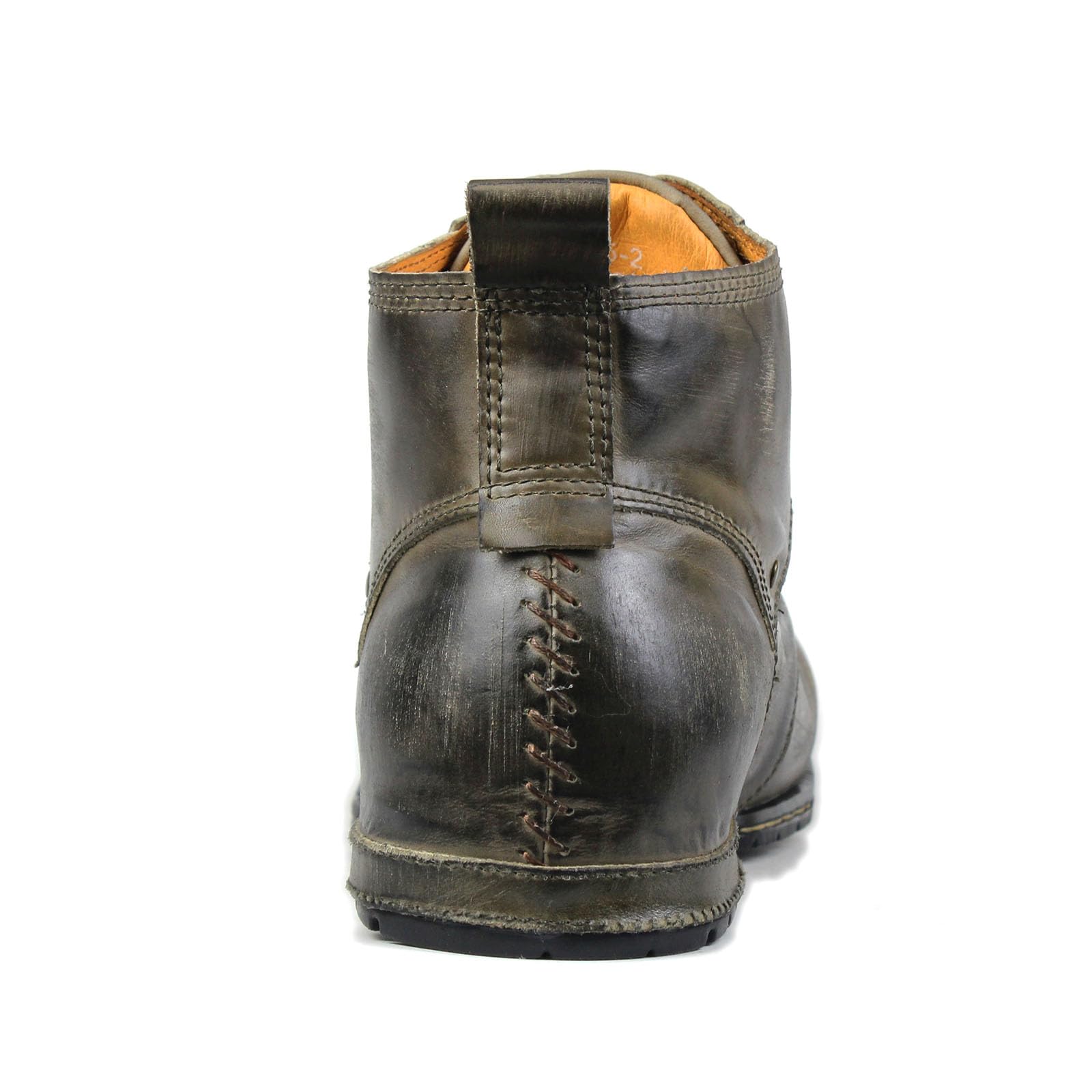 OSSTONE Botas para Moto Botines Hombre de Invierno Piel Zapatos Negras Vestir Nieve Piel Forradas Calientes Planas Combate Militares Cremallera Boots OS-6015-1-A-R