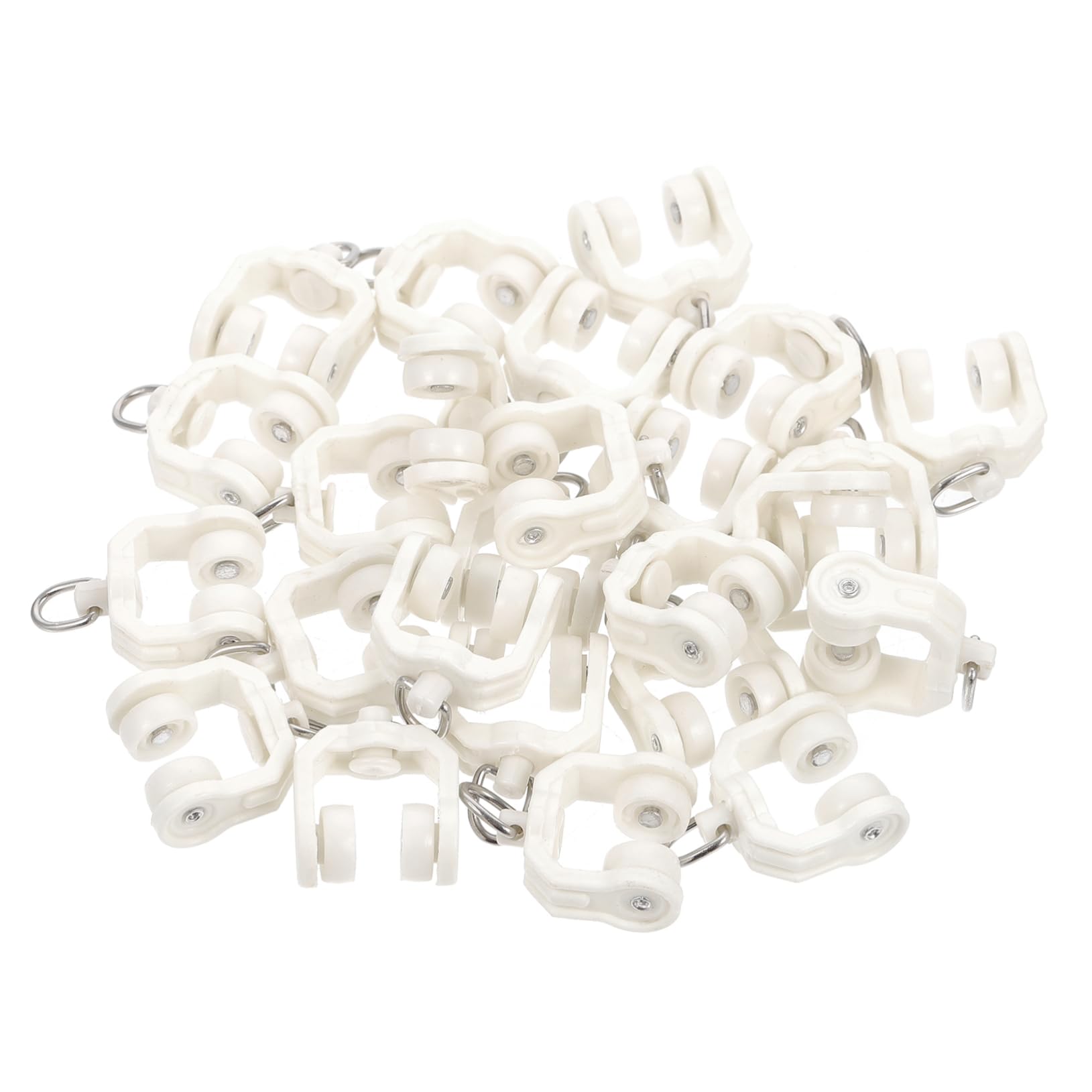 Polea de riel de cortina de acero inoxidable MAGICLULU 100 piezas